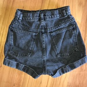 American apparel high wasted jean shorts. 25